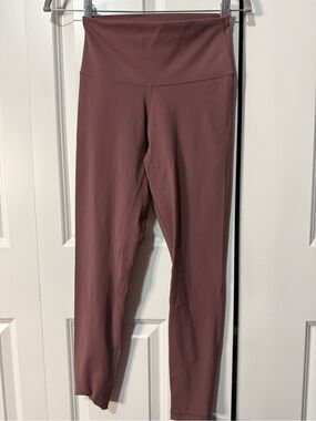 High-Rise Mauve Leggings - Women
